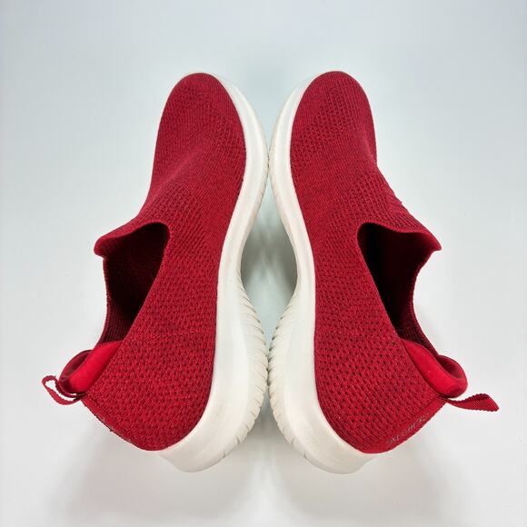 Skechers Ultra Flex Red Slip On Comfort Walking Shoes 13106 Women’s Size 8.5 - Picture 7 of 11